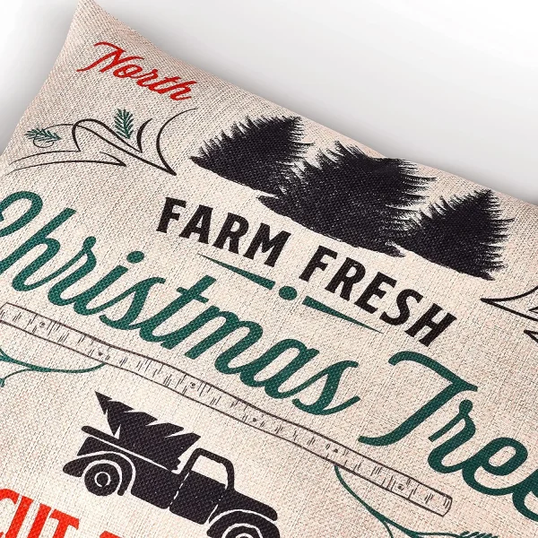 Joiedomi Christmas Buffalo Pillow Covers 18in 5 Joiedomi Christmas Buffalo Pillow Covers 18in - Image 3