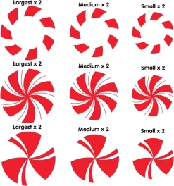 Joyin 18pcs Peppermint Floor Decals -Christmas Ornaments Sales Store 18 Piece Peppermint Floor Decals Stickers 6 result 600x641 1
