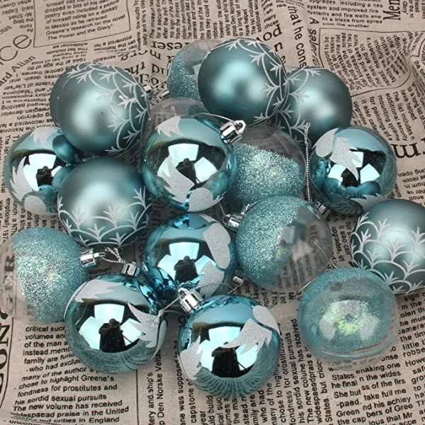 Joiedomi 18pcs Baby Blue Christmas Ornaments 2.36in 7 Joiedomi 18pcs Baby Blue Christmas Ornaments 2.36in - Image 5