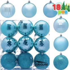 Joiedomi 18pcs Baby Blue Shatterproof Ball Ornaments 3.15in 9 Joiedomi 18pcs Baby Blue Shatterproof Ball Ornaments 3.15in -Christmas Ornaments Sales Store 18Pcs Baby Blue Christmas Ball Ornaments 3.15in 2 result 600x596 1