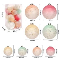 Joiedomi 20pcs Macaroon Multicolor Christmas Ball Ornaments 3.14in -Christmas Ornaments Sales Store 18Pcs Macroon Design Christmas Ball 4 result 600x600 1