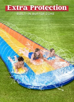 Summer/Sloosh 18ft Triple Lanes Slip Slide And 3 Boogie Boards -Christmas Ornaments Sales Store 18ft Triple Lanes Slip Slide and 3 Boogie Boards 4 result 600x818 1
