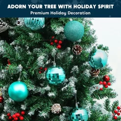Joiedomi 18pcs Blue Christmas Ornaments Balls Decoration 3.15in -Christmas Ornaments Sales Store 18pcs Blue Christmas Ornaments Balls Decoration 3 4 600x600 1