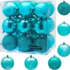 Joiedomi 18pcs Blue Christmas Ornaments Balls Decoration 3.15in -Christmas Ornaments Sales Store 18pcs Blue Christmas Ornaments Balls Decoration 3 7 600x589 1