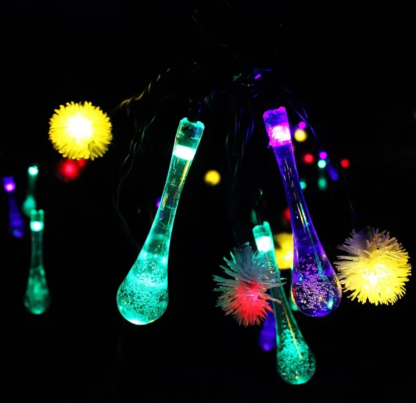 Joyin LED Snowflake/Icicle Shape Multicolor Solar String Lights 19.7ft 3 Joyin LED Snowflake/Icicle Shape Multicolor Solar String Lights 19.7ft