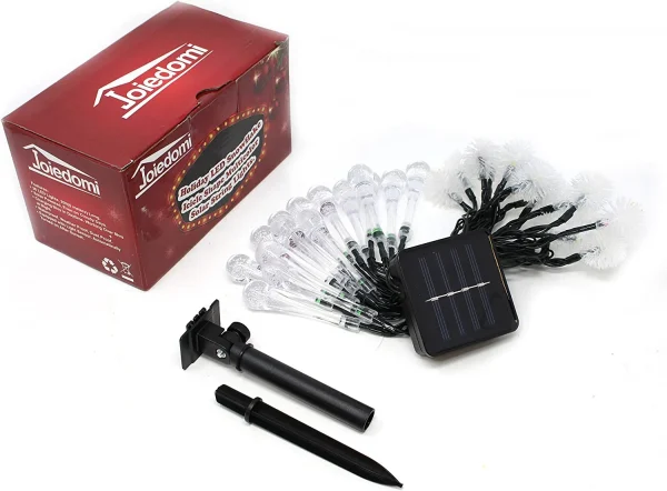 Joyin LED Snowflake/Icicle Shape Multicolor Solar String Lights 19.7ft 6 Joyin LED Snowflake/Icicle Shape Multicolor Solar String Lights 19.7ft - Image 4