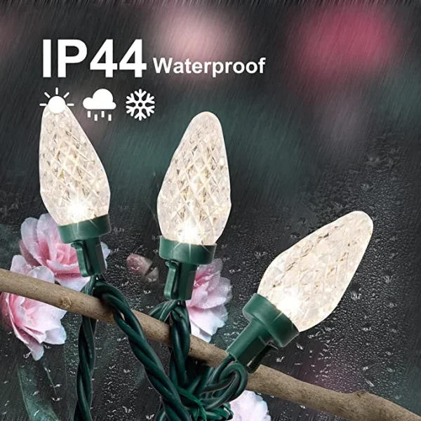 Joiedomi 50 LED Warm White Christmas String Lights 49.54ft 8 Joiedomi 50 LED Warm White Christmas String Lights 49.54ft - Image 6