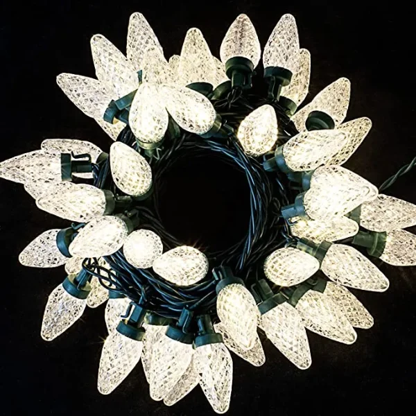 Joiedomi 50 LED Warm White Christmas String Lights 49.54ft 6 Joiedomi 50 LED Warm White Christmas String Lights 49.54ft - Image 4