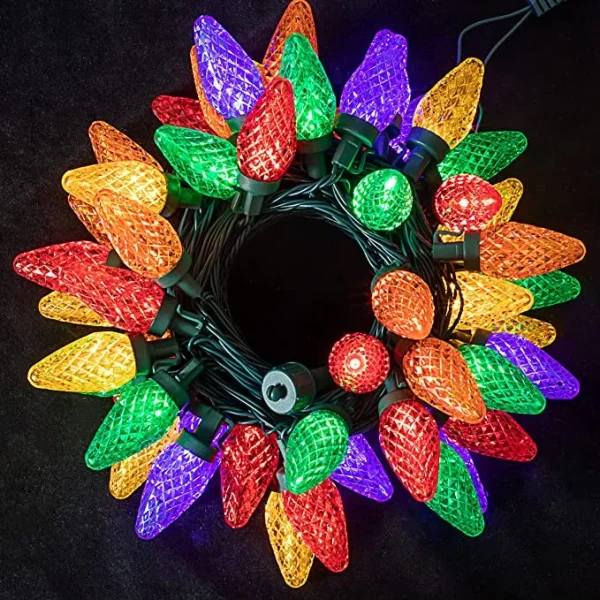 Joiedomi 50 LED Warm White Christmas String Lights 49.54ft 4 Joiedomi 50 LED Warm White Christmas String Lights 49.54ft - Image 2