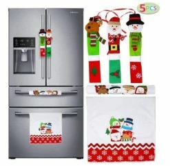 Joyin Christmas Kitchen Appliance Handle Covers, 5Pcs