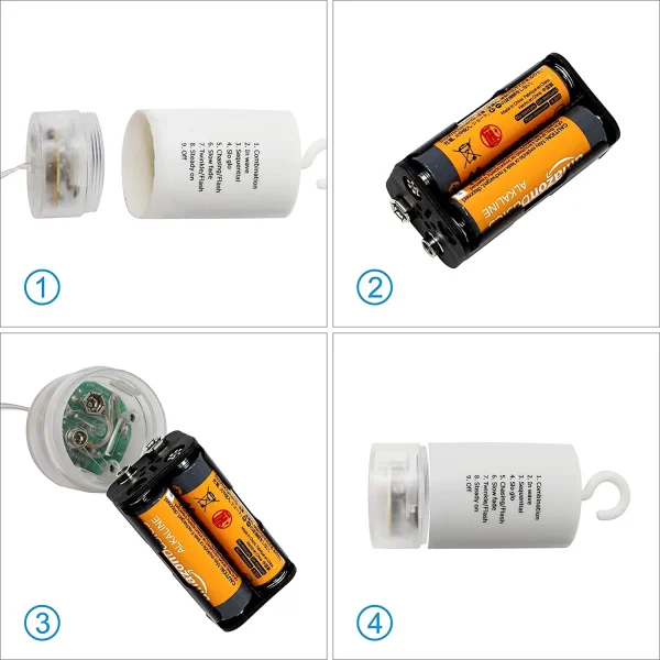 Joiedomi 2pcs 120 LED Warm White Starburst Fairy Lights 7 Joiedomi 2pcs 120 LED Warm White Starburst Fairy Lights - Image 5