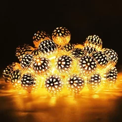 Joiedomi 2x40 LED Warm White Led Moroccan Globe String Lights -Christmas Ornaments Sales Store 2 Packs 40 LED Globe String Lights Moroccan Warm White 6 result 600x600 1