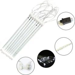 Joiedomi 2x 8 Tubes Christmas Meteor Shower Icicle String Lights 10 Joiedomi 2x 8 Tubes Christmas Meteor Shower Icicle String Lights -Christmas Ornaments Sales Store 2 Packs Christmas Meteor Shower Icicle String Lights 3 result 600x598 1