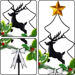 Joiedomi 2pcs Christmas Tree Outdoor Solar Stake Lights -Christmas Ornaments Sales Store 2 Packs Christmas Solar Stake Lights Christmas Tree 5 result 600x600 1