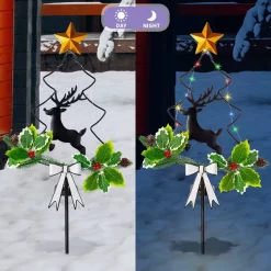 Joiedomi 2pcs Christmas Tree Outdoor Solar Stake Lights -Christmas Ornaments Sales Store 2 Packs Christmas Solar Stake Lights Christmas Tree 6 result 600x600 1