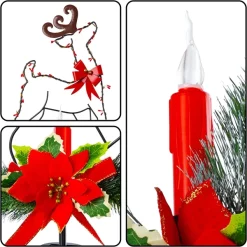 Joiedomi 2pcs Christmas Reindeer Solar Stake Lights Outdoor -Christmas Ornaments Sales Store 2 Packs Christmas Solar Stake Lights Reindeer 5 result 600x600 1