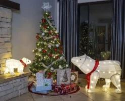 Joiedomi 2pcs LED Christmas Polar Bear Plush Yard Lights -Christmas Ornaments Sales Store 2 Pcs Plush Polar Bears LED Yard Lights 6 1 600x486 1