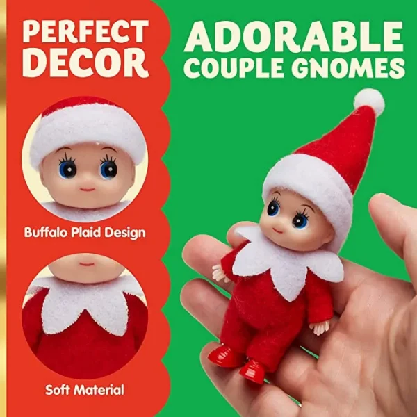 Joyin 2pcs Plush Christmas Elf Doll 5 Joyin 2pcs Plush Christmas Elf Doll - Image 3