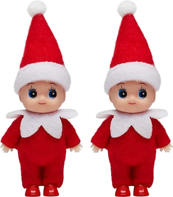 Joyin 2pcs Plush Christmas Elf Doll 4 Joyin 2pcs Plush Christmas Elf Doll - Image 2