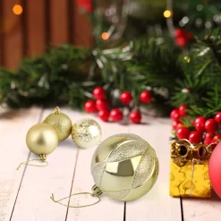 Joiedomi 24pcs Gold Christmas Ball Ornaments 2.36in -Christmas Ornaments Sales Store 2.36 Gold Baby Blue Christmas Ball Ornaments 24Pcs 2 result 600x600 1