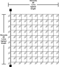 Joiedomi 2x100 Warm White Christmas Net Lights 4x4ft -Christmas Ornaments Sales Store 200 Incandescent Warm White Christmas Net Lights 1 600x685 1