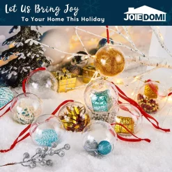 Joiedomi 20Pcs Clear Plastic Ball Ornaments 2.76in 12 Joiedomi 20Pcs Clear Plastic Ball Ornaments 2.76in -Christmas Ornaments Sales Store 20Pcs Clear Plastic Ball Ornaments 2 5 600x600 1