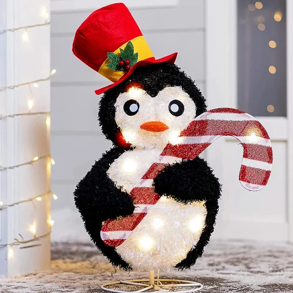 Joiedomi LED Collapsible Penguin Christmas Decorations 22in 4 Joiedomi LED Collapsible Penguin Christmas Decorations 22in - Image 2