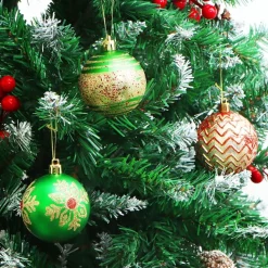Joiedomi 24pcs Red Green And Gold Christmas Ball Ornaments -Christmas Ornaments Sales Store 24 Pcs Christmas Ball Glitter Ornaments Set 5 result 600x600 1