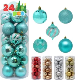 Joiedomi 24pcs Teal Christmas Ball Ornaments 8 Joiedomi 24pcs Teal Christmas Ball Ornaments -Christmas Ornaments Sales Store 24 Pcs Christmas Ball Ornaments Teal 2 result 600x636 1