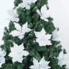 Joiedomi 24pcs Christmas Silver Poinsettia Flowers 2 Joiedomi 24pcs Christmas Silver Poinsettia Flowers -Christmas Ornaments Sales Store 24 Pcs Silver Poinsettia Flowers with Clips and Glitter 7 result 600x600 1