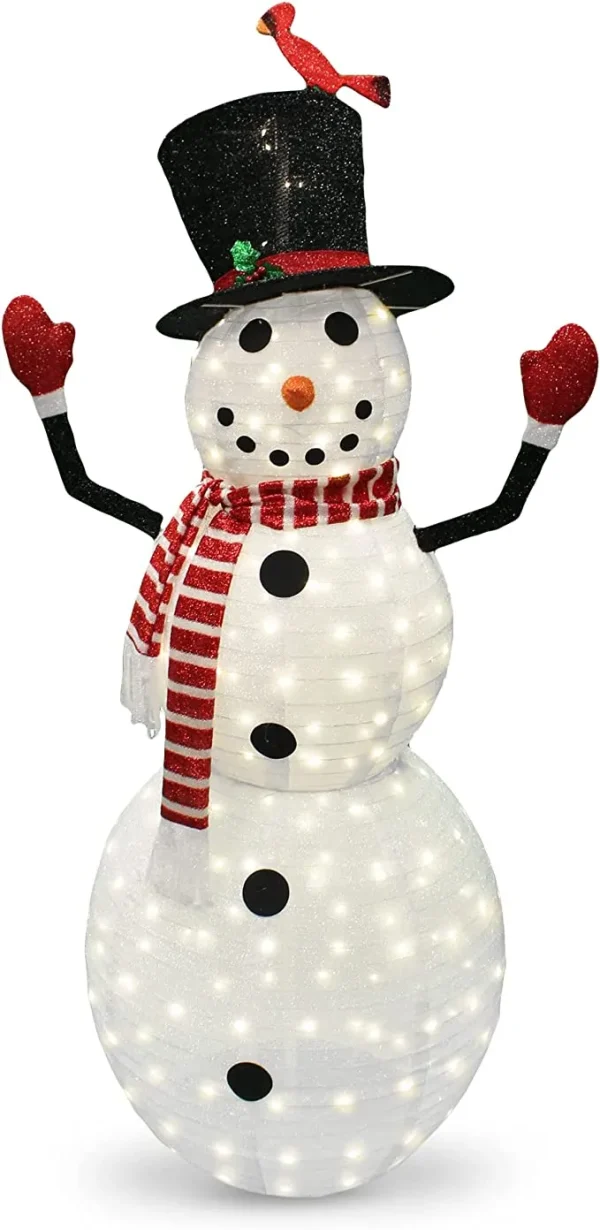 Joiedomi 6ft 240 LED Warm White Collapsible Snowman 6 Joiedomi 6ft 240 LED Warm White Collapsible Snowman - Image 4