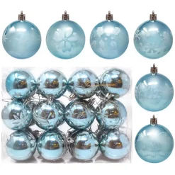 Joiedomi 24pcs Blue Christmas Ball Ornaments 2.36in