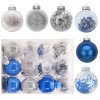 Joiedomi 24pcs Hanging Plastic Blue Christmas Ornaments 3.15in 2 Joiedomi 24pcs Hanging Plastic Blue Christmas Ornaments 3.15in -Christmas Ornaments Sales Store 24Pcs Blue Plastic Clear Ball Ornaments with Filling 600x600 1