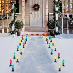 Joiedomi 24pcs Multicolor Christmas Pathway Marker String Lights 13 Joiedomi 24pcs Multicolor Christmas Pathway Marker String Lights -Christmas Ornaments Sales Store 24Pcs Christmas Multicolored Pathway Marker String Lights 5 result 600x600 1
