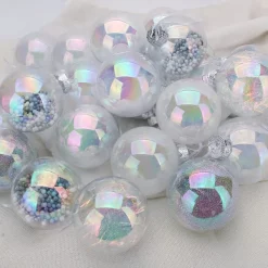 Joiedomi 24pcs Shatterproof Clear Plastic Christmas Balls -Christmas Ornaments Sales Store 24Pcs Chrome Plastic Clear Ball Ornaments with Filling 3 600x600 1