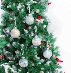 Joiedomi 24pcs Shatterproof Clear Plastic Christmas Balls -Christmas Ornaments Sales Store 24Pcs Chrome Plastic Clear Ball Ornaments with Filling 6 result 600x613 1
