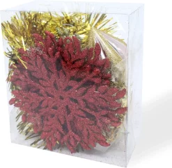 Joyin 24Pcs Ornaments With 12 Pcs Snow Flakes 3.15in -Christmas Ornaments Sales Store 24Pcs Ornaments with 12 Pcs Snow Flakes 3.15in 600x589 1