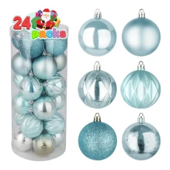 Joiedomi 24pcs Teal Christmas Ball Ornaments 10 Joiedomi 24pcs Teal Christmas Ball Ornaments -Christmas Ornaments Sales Store 24Pcs Teal Christmas Ball Ornaments 2.36in 3 result scaled 600x600 1