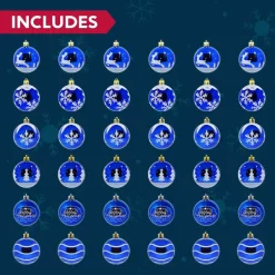 Joiedomi 24pcs Blue And White Christmas Ball Ornaments -Christmas Ornaments Sales Store 24pcs Blue and White Christmas Ball Ornaments 3 600x600 1