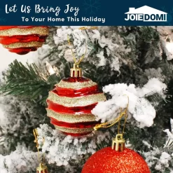 Joiedomi 24pcs Red And Gold Christmas Ball Ornaments -Christmas Ornaments Sales Store 24pcs Red and Gold Christmas Ball Ornaments 4 600x600 1
