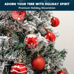 Joiedomi 24pcs Red And White Christmas Ball Ornaments -Christmas Ornaments Sales Store 24pcs Red and White Christmas Ball Ornaments 6 600x600 1