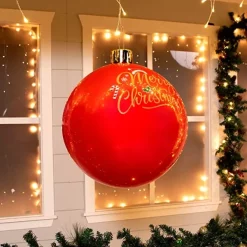 Joiedomi LED Inflatable Christmas Ball 25in 11 Joiedomi LED Inflatable Christmas Ball 25in -Christmas Ornaments Sales Store 25in Christmas Ball Ornament Inflatable 2 600x600 1