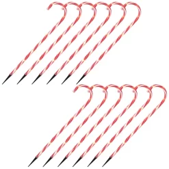 Joiedomi 12pcs Thin Red Candy Cane Christmas Pathway Lights 28in 10 Joiedomi 12pcs Thin Red Candy Cane Christmas Pathway Lights 28in -Christmas Ornaments Sales Store 28 Christmas Candy Cane Pathway Marker thin red 3 result 600x600 1