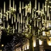 Joiedomi 3x 8 Tubes (12in) Christmas Meteor Shower Rain Lights, Warm White -Christmas Ornaments Sales Store 288 LED Meteor Shower Rain Lights 8 Tubes 30cm Warm White 1 result 600x600 1