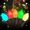 Joiedomi 2x25 LED C7 Multicolor Led String Lights -Christmas Ornaments Sales Store 2Pcs 25 LED C7 Christmas String Lights 17ft 2