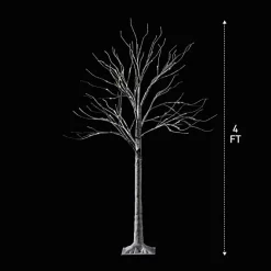 Joiedomi 2x 4ft White Birch Tree With 64 LED Lights 11 Joiedomi 2x 4ft White Birch Tree With 64 LED Lights -Christmas Ornaments Sales Store 2Pcs 64 LED White Birch Tree with Lights 4ft 4