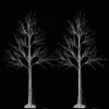 Joiedomi 2pcs 96 LED White Birch Tree Decoration With Lights 6ft