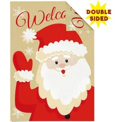 Joyin 2pcs Welcome Burlap Christmas House Flags 12 Joyin 2pcs Welcome Burlap Christmas House Flags -Christmas Ornaments Sales Store 2Pcs Christmas Burlap Welcome Flag 5