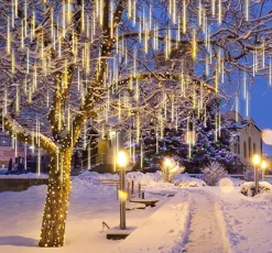 Joiedomi 2 X 8 Tubes (12in) Christmas Icicle String Lights, Warm White -Christmas Ornaments Sales Store 2Pcs Christmas Icicle String Lights Warm White 5 600x558 1