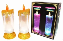Joyin 2pcs Flameless Led Candles With Glitter Swirls -Christmas Ornaments Sales Store 2Pcs Flameless Led Candles With Glitter Swirls 6 result 600x392 1